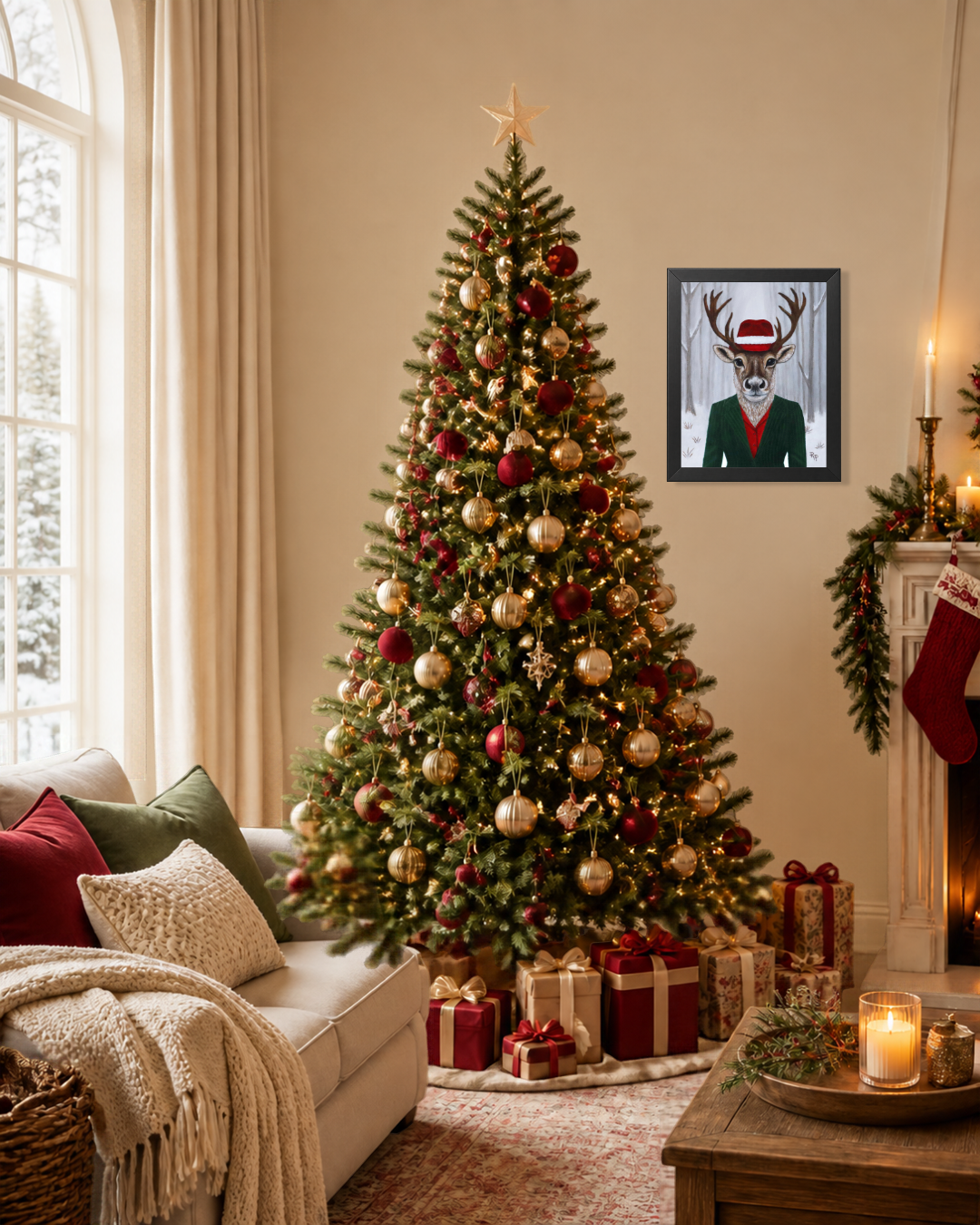 Roxy Reindeer – Classic Framed Print