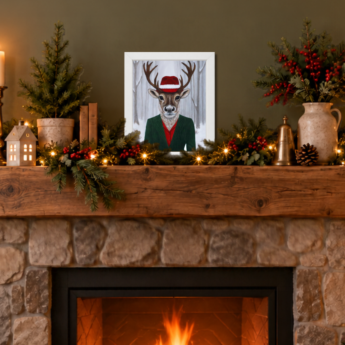 Roxy Reindeer – Classic Framed Print