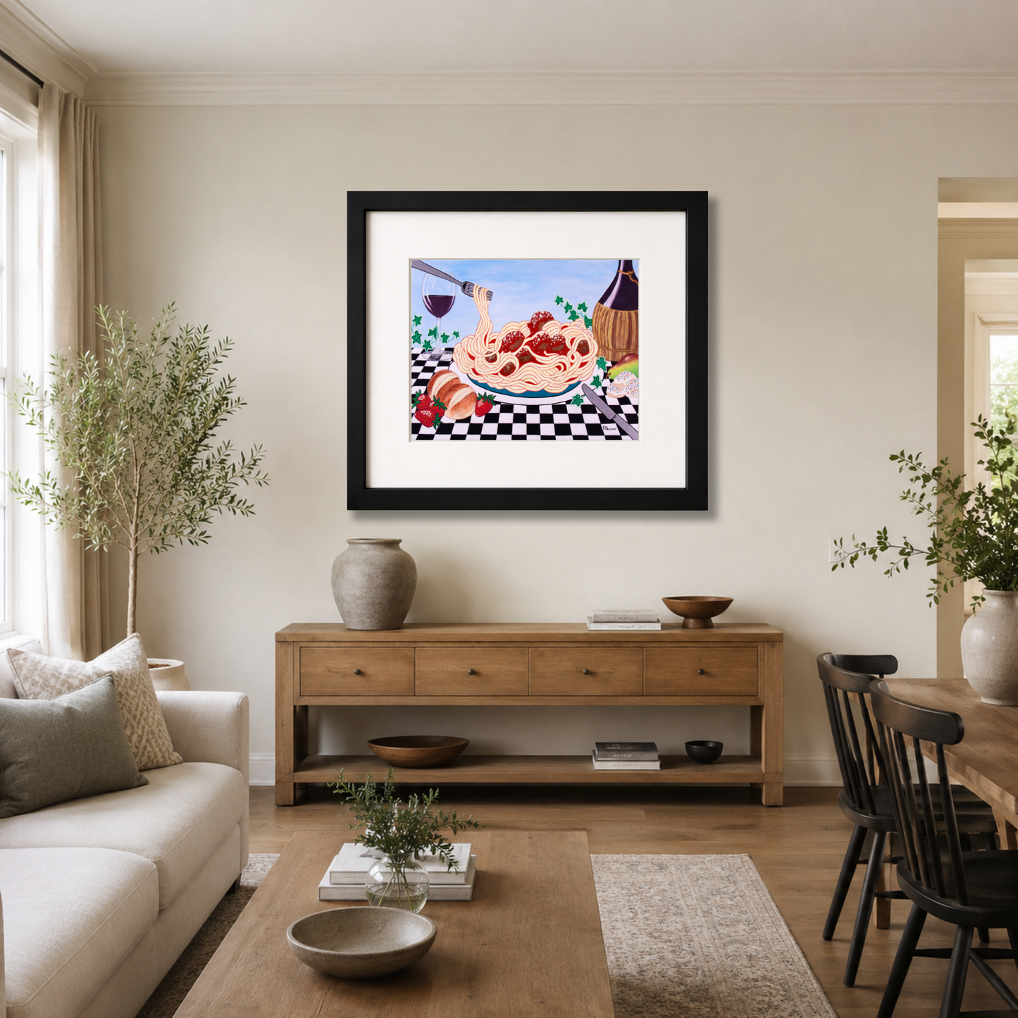 Sicilian Comfort Framed Print
