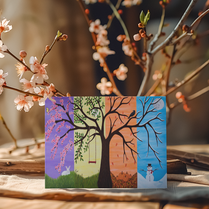 Tree of Life – 7x5 Greeting Card, Single or 10-Pack, Original Art by Roberta Pacino