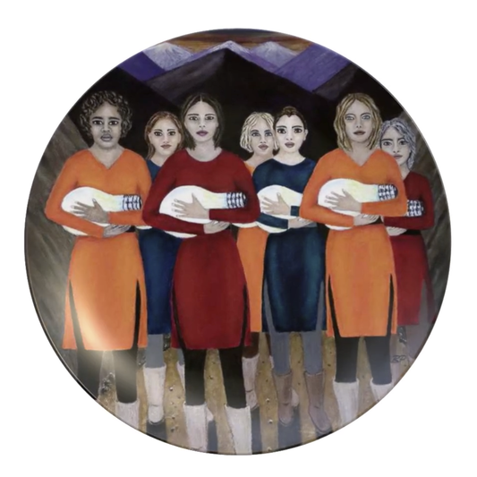 The Dawning – Dinner Plate, Original Art by Roberta Pacino