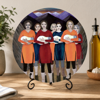 The Dawning – Dinner Plate, Original Art by Roberta Pacino
