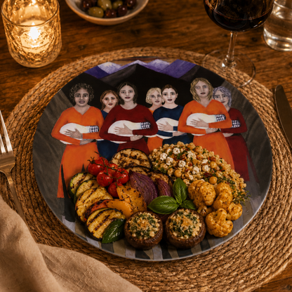 The Dawning – Dinner Plate, Original Art by Roberta Pacino