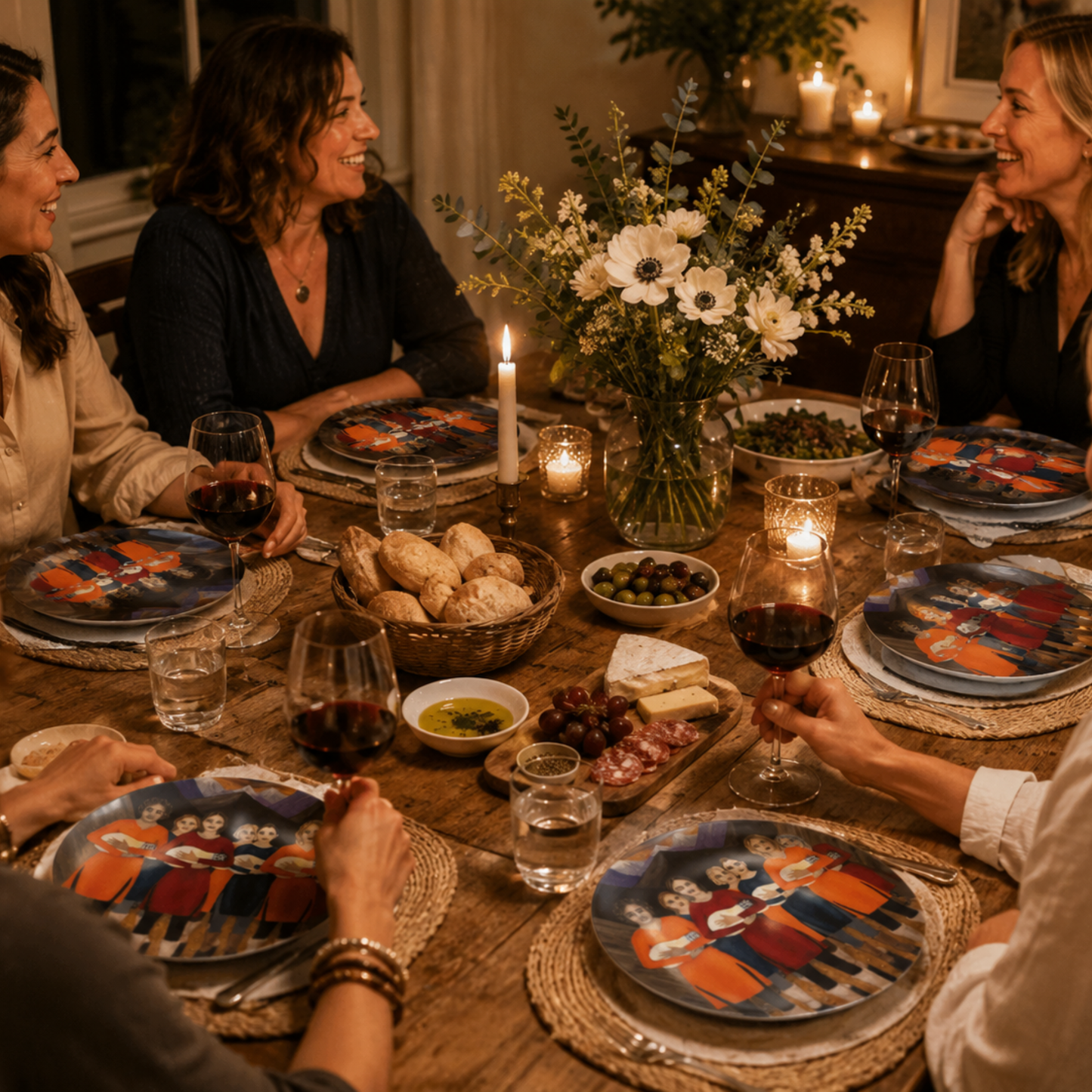 The Dawning – Dinner Plate, Original Art by Roberta Pacino