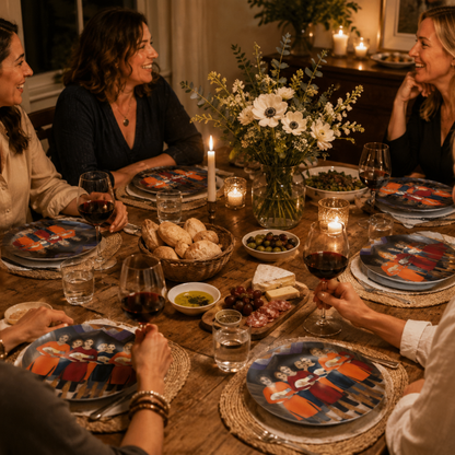The Dawning – Dinner Plate, Original Art by Roberta Pacino