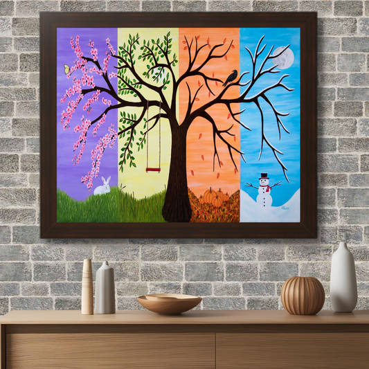 Framed Tree of Life Print, Painting by Roberta Pacino