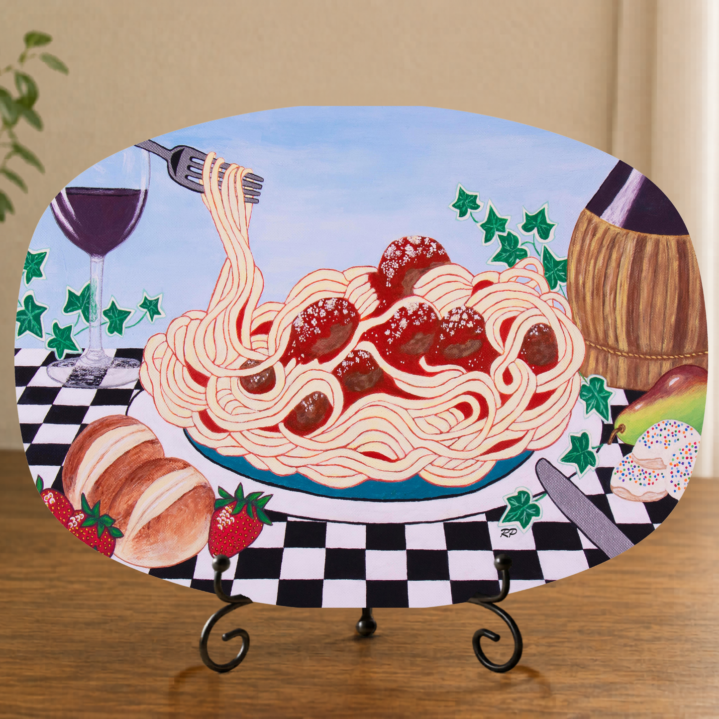 Sicilian Comfort – Platter, Original Art by Roberta Pacino