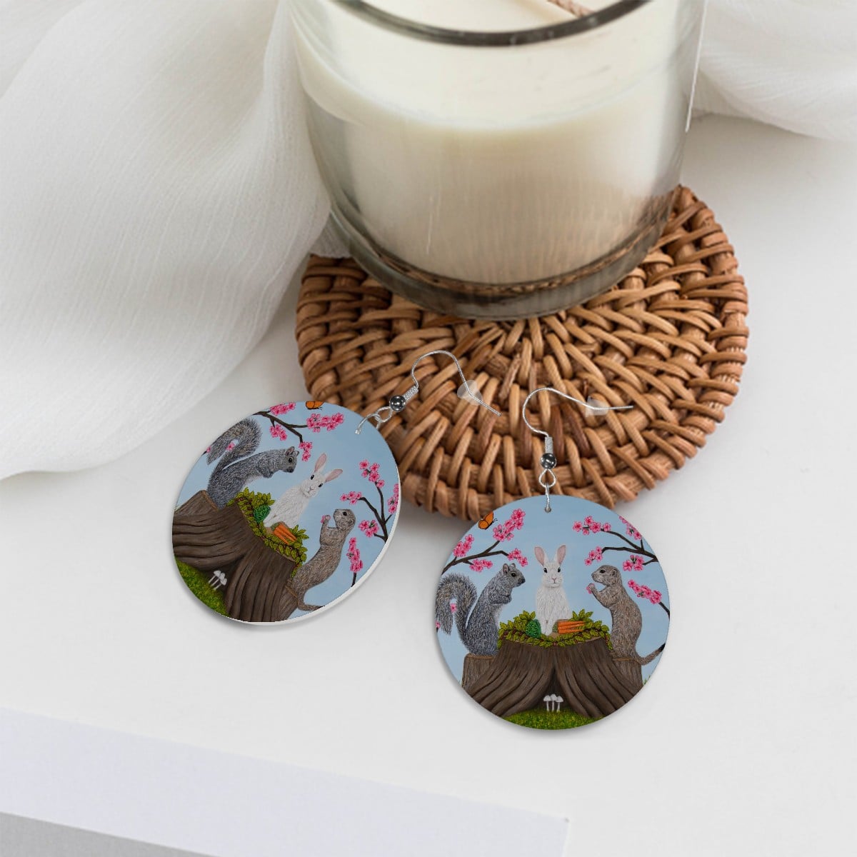 Garden Gathering – Lightweight Art Earrings – by Roberta Pacino