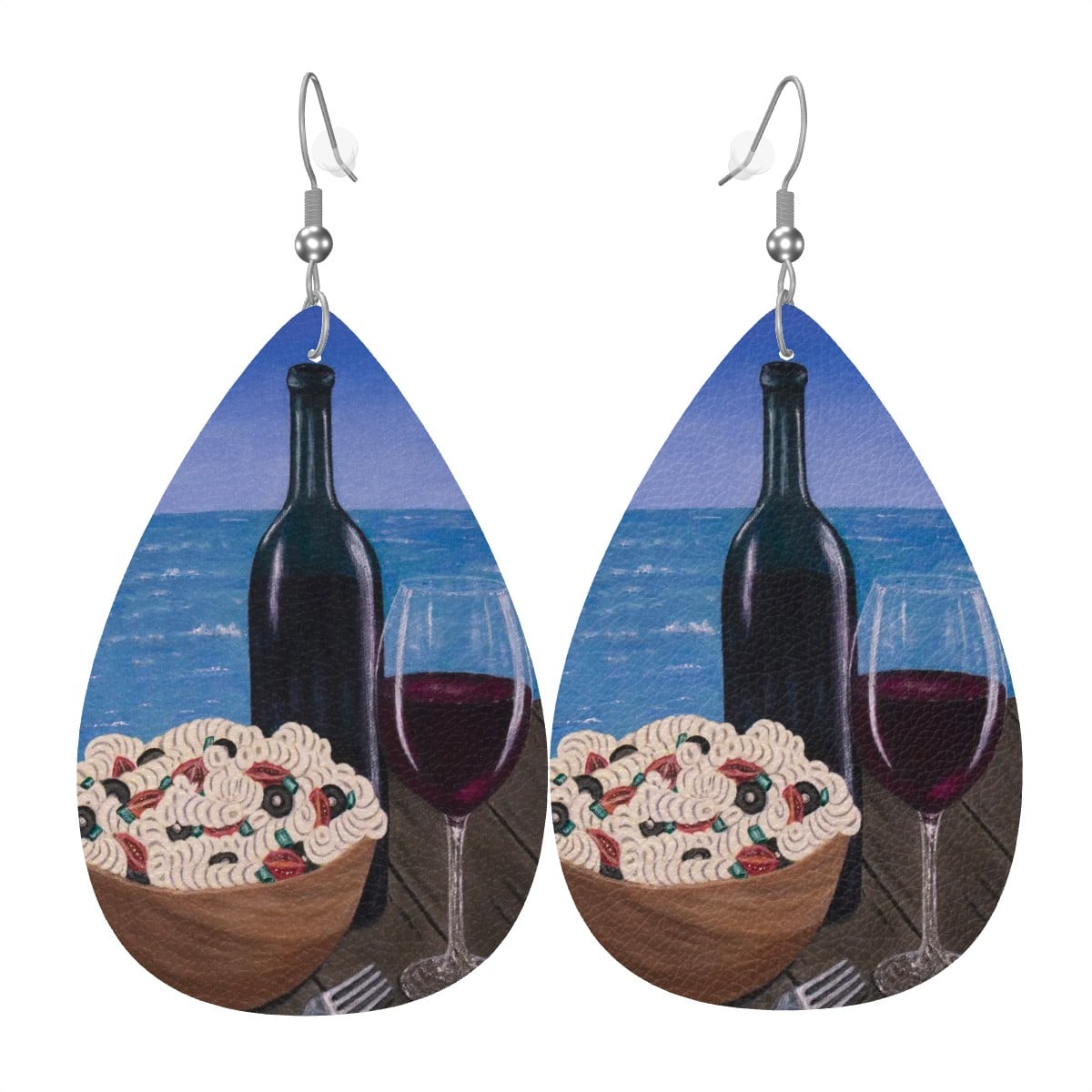Al Fresco at the Pier – Lightweight Art Earrings – by Roberta Pacino