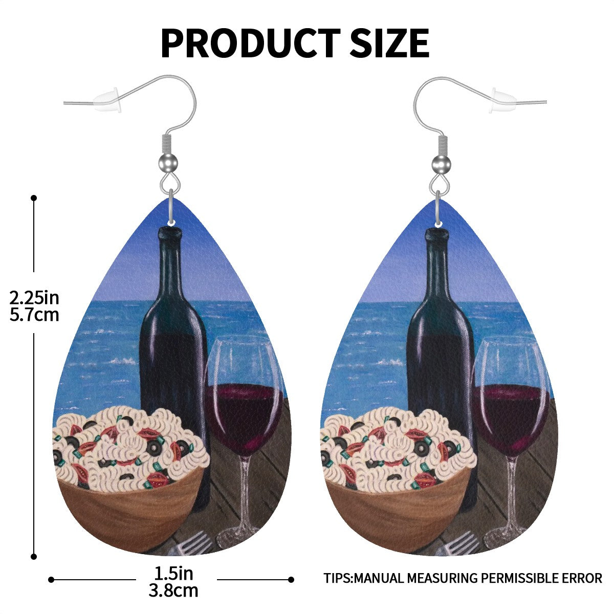 Al Fresco at the Pier – Lightweight Art Earrings – by Roberta Pacino