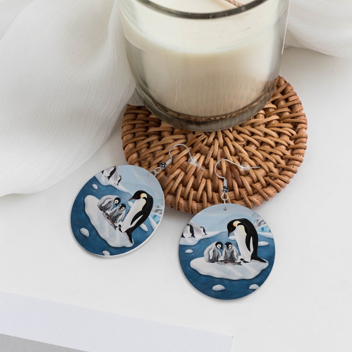 Icy Love – Lightweight Art Earrings – by Roberta Pacino