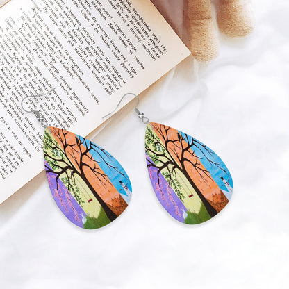 Tree of Life – Four Seasons Lightweight Art Earrings – by Roberta Pacino