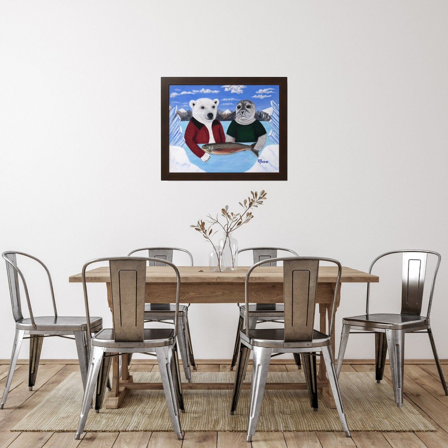 Arctic Animal Framed Print – Arctic Appetite by Roberta Pacino