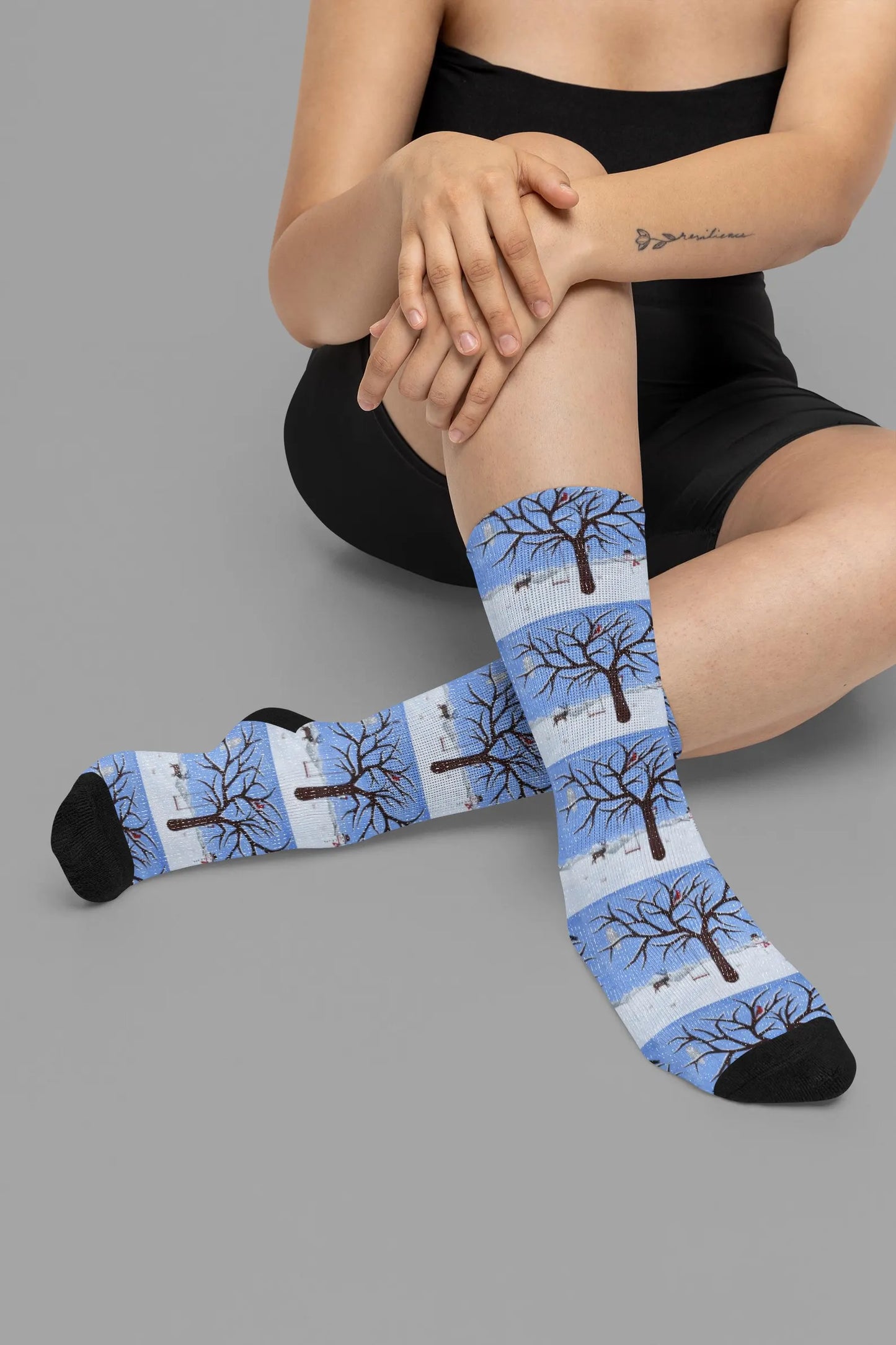 Pure Presence Socks – Winter Landscape Art by Roberta Pacino