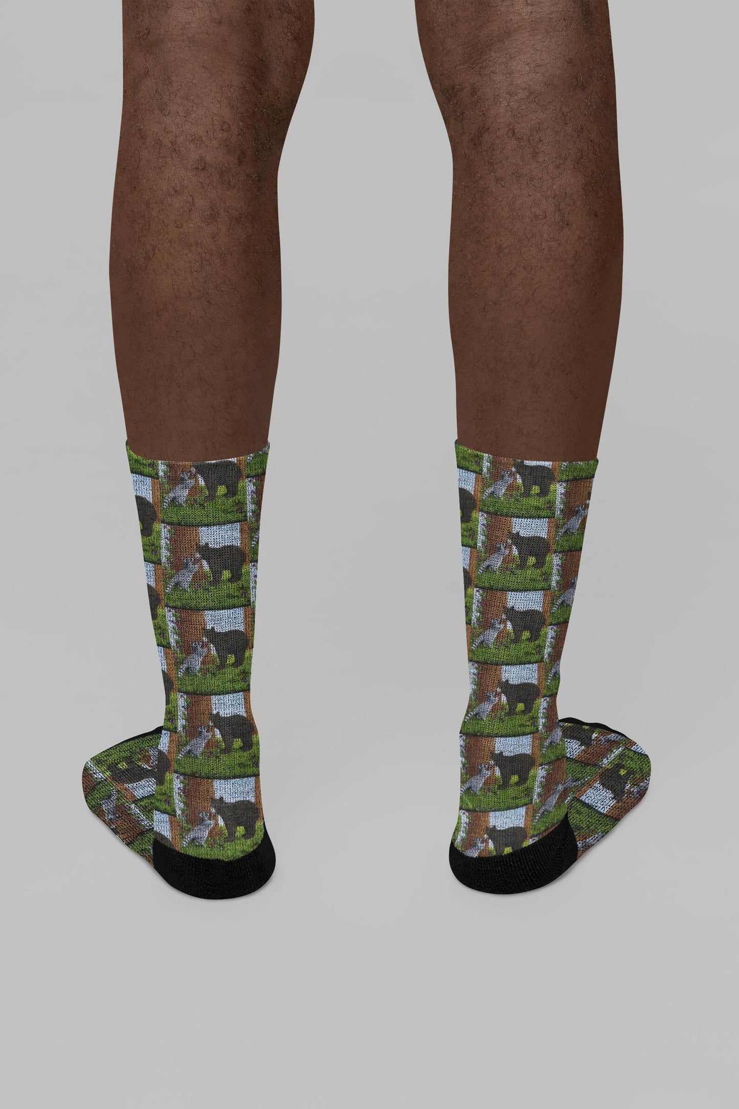 Forest Friends Socks – Cozy Woodland Animal Art by Roberta Pacino