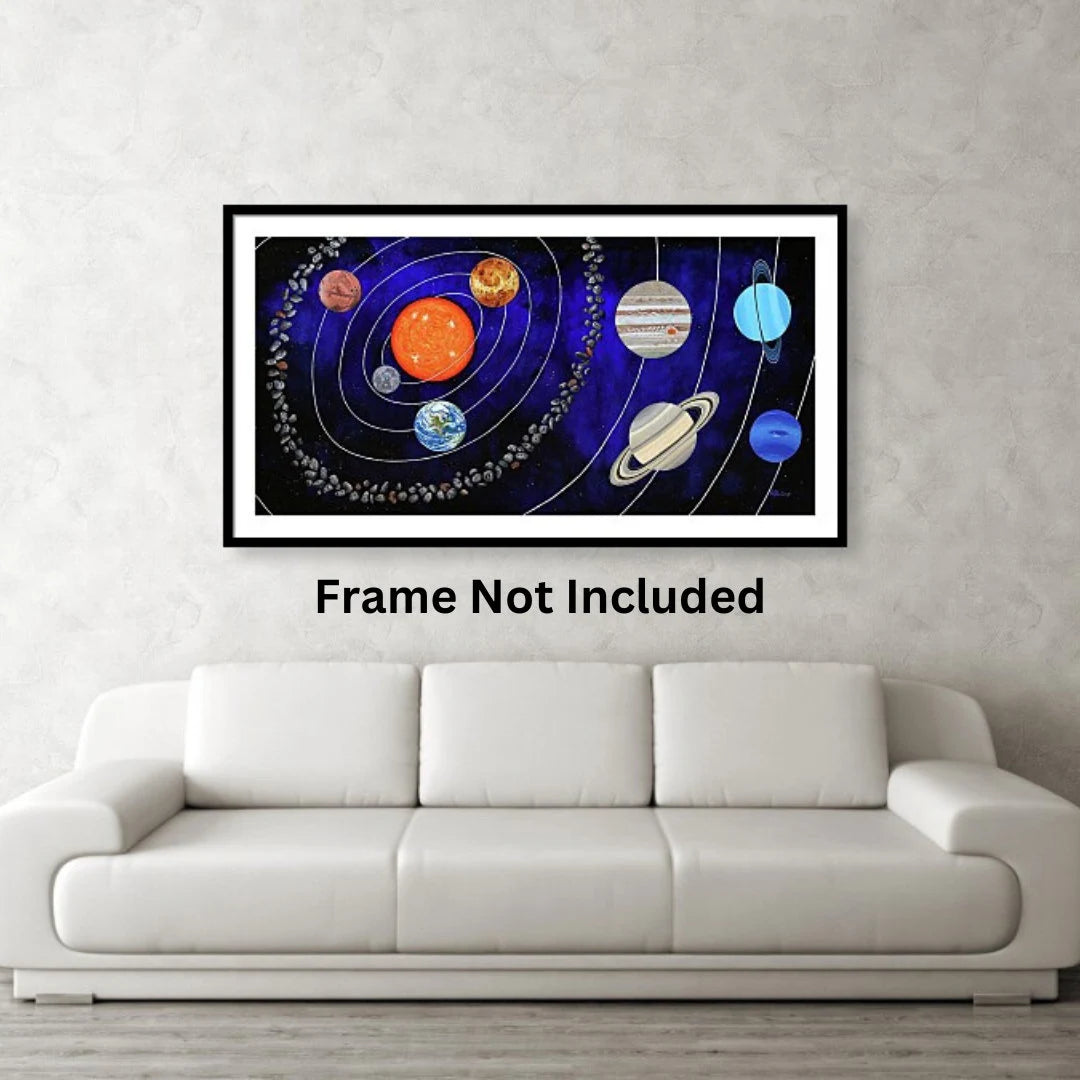 Colorful Cosmos – Vibrant Solar System Art, Celestial Wall Print by Roberta Pacino