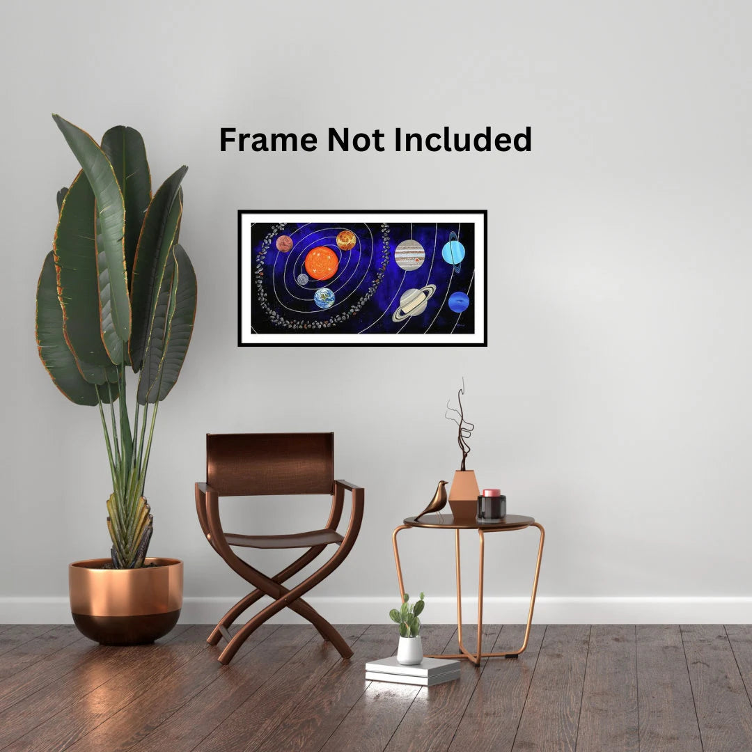 Colorful Cosmos – Vibrant Solar System Art, Celestial Wall Print by Roberta Pacino