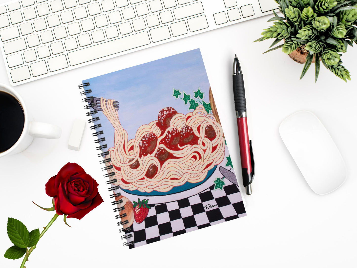 Italian Food Spiral Notebook – Sicilian Comfort by Roberta Pacino