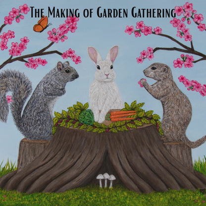 Garden Gathering – Dinner Plate, Original Art by Roberta Pacino