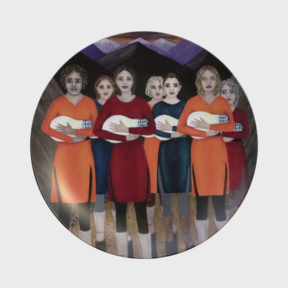 The Dawning – Dinner Plate, Original Art by Roberta Pacino