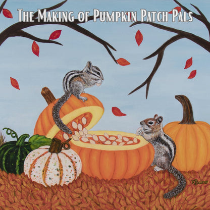 Pumpkin Patch Pals – Dinner Plate, Original Art by Roberta Pacino